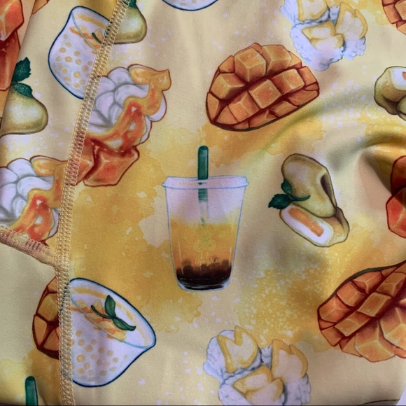 IRON YOKAI Mango Print V-CUT LEGGINGS Size XL - Picture 4 of 15